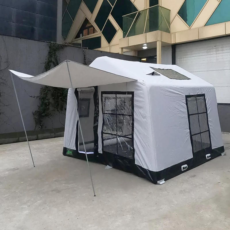 Tenda Kemah Tiup Tahan Api dan Anti Bakteri Glamor Empat Musim 8-10 Orang