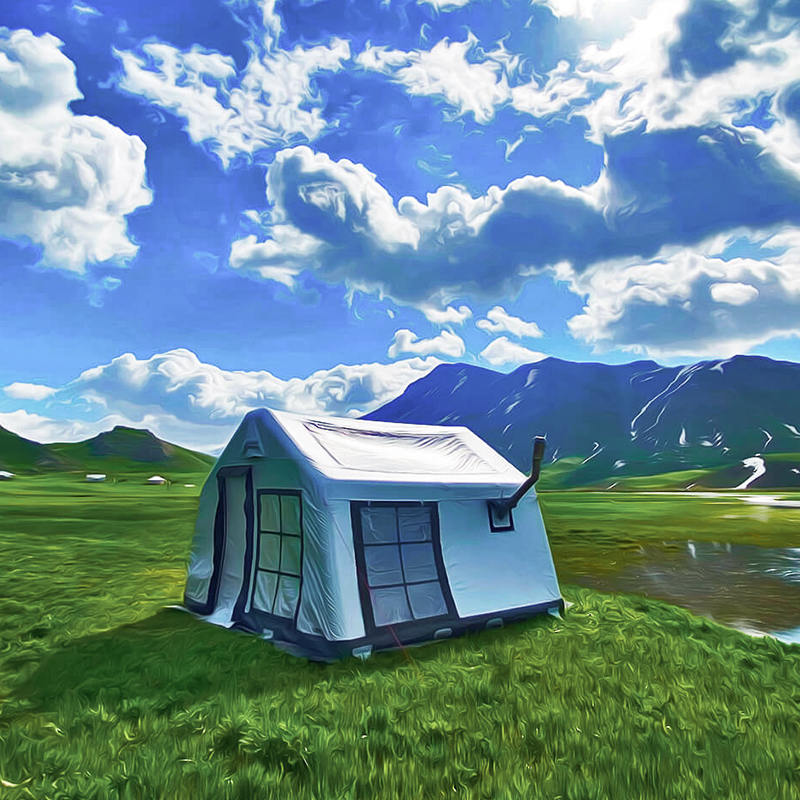 Tenda Kemah Tiup Panorama Empat Musim 8-10 Orang