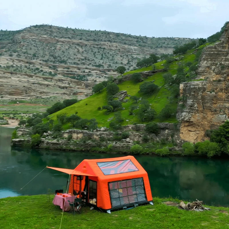 Tenda Kemah Tiup Panorama Empat Musim 8-10 Orang