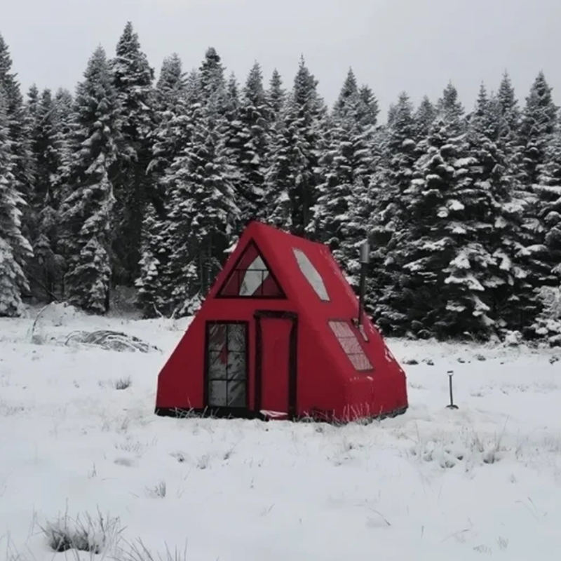 Tenda Udara Tiup Tahan Air Empat Musim 8-10 Orang untuk Berkemah