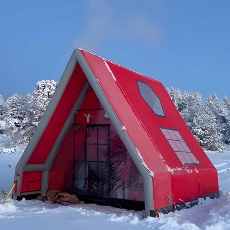 Tenda Udara Tiup Tahan Air Empat Musim 8-10 Orang untuk Berkemah