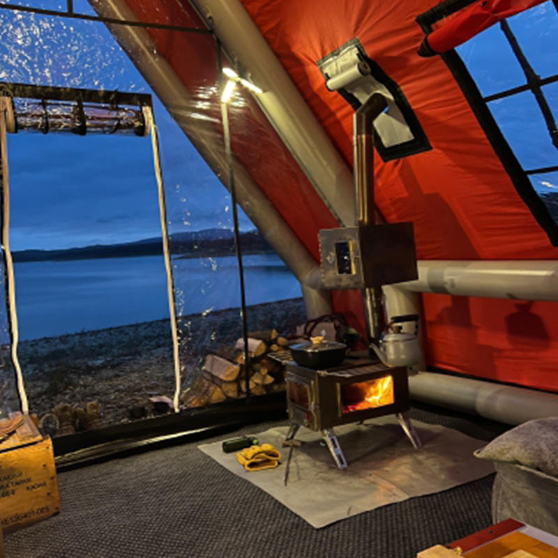 Tenda Udara Tiup Tahan Air Empat Musim 8-10 Orang untuk Berkemah