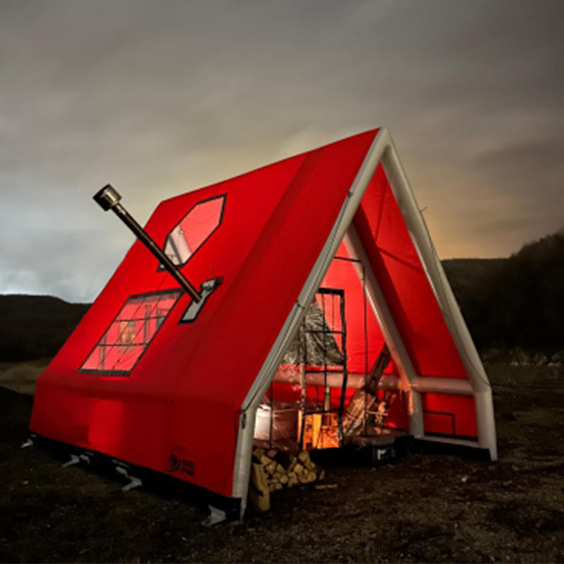 Tenda Udara Tiup Tahan Air Empat Musim 8-10 Orang untuk Berkemah