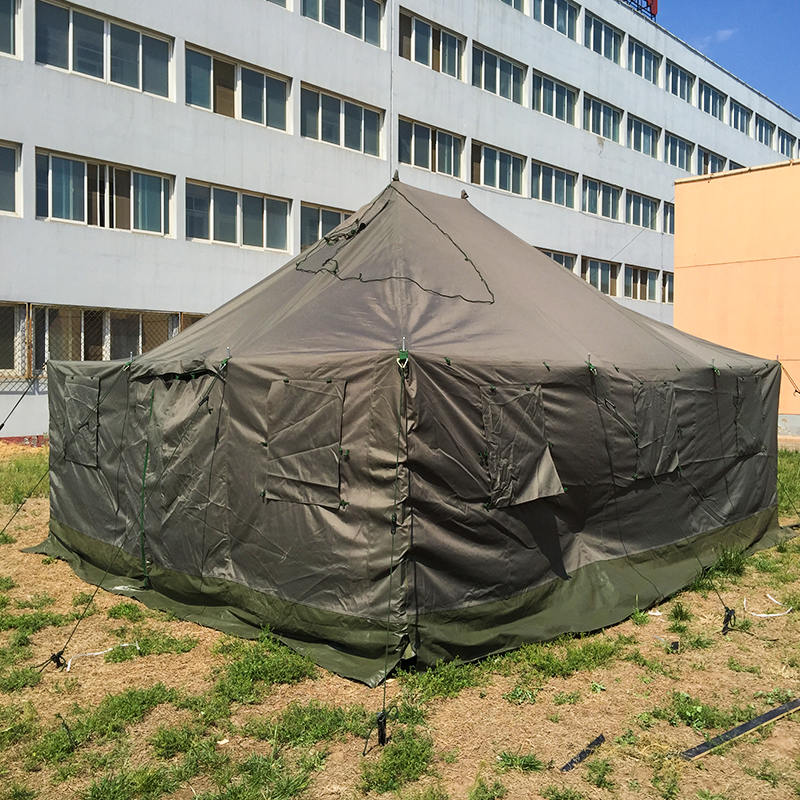 Tenda dan Tempat Berteduh Tiang Militer Kanvas 4,8x6,0m