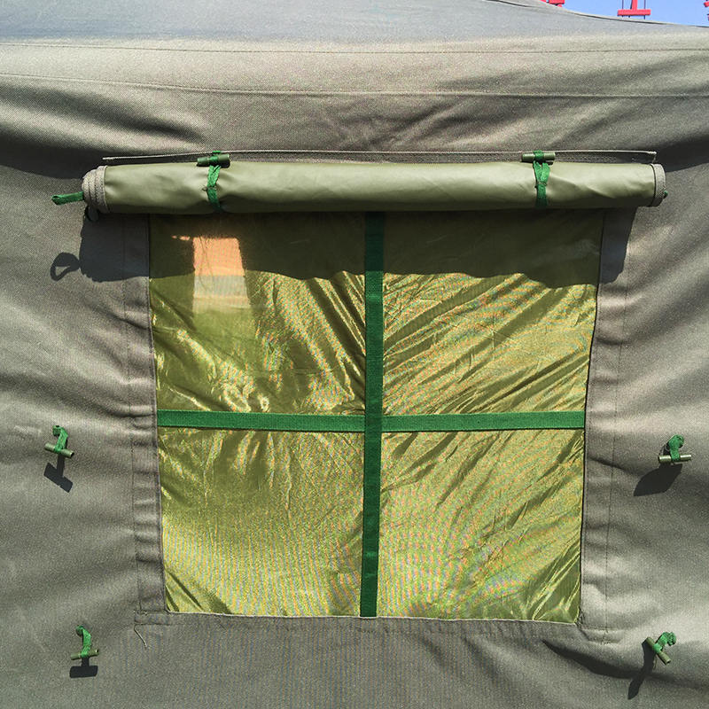 Tenda dan Tempat Berteduh Tiang Militer Kanvas 4,8x6,0m