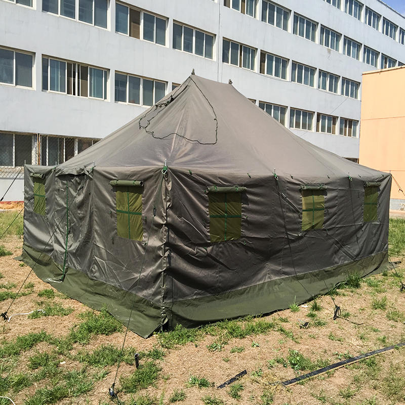Tenda dan Tempat Berteduh Tiang Militer Kanvas 4,8x6,0m