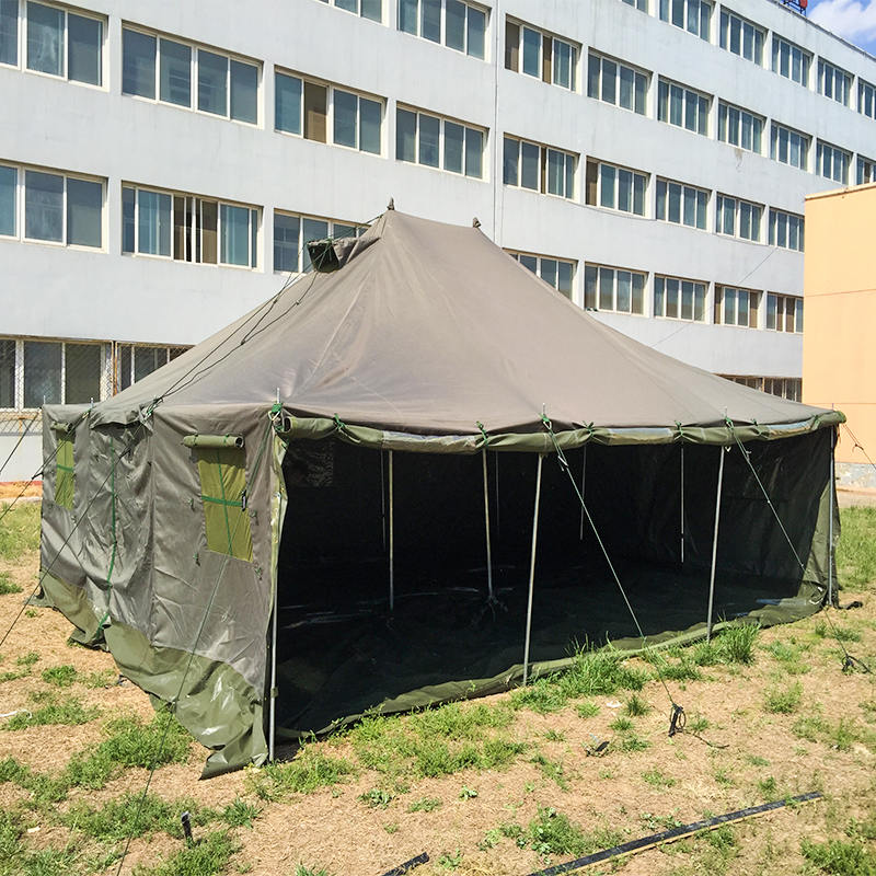 Tenda dan Tempat Berteduh Tiang Militer Kanvas 4,8x6,0m