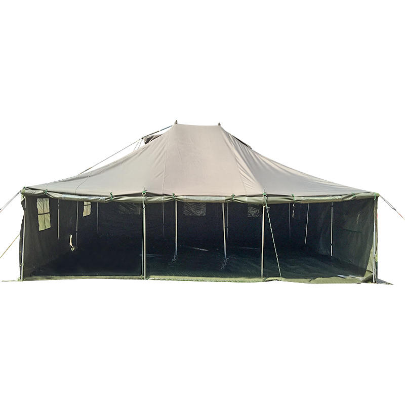 Tenda dan Tempat Berteduh Tiang Militer Kanvas 4,8x6,0m