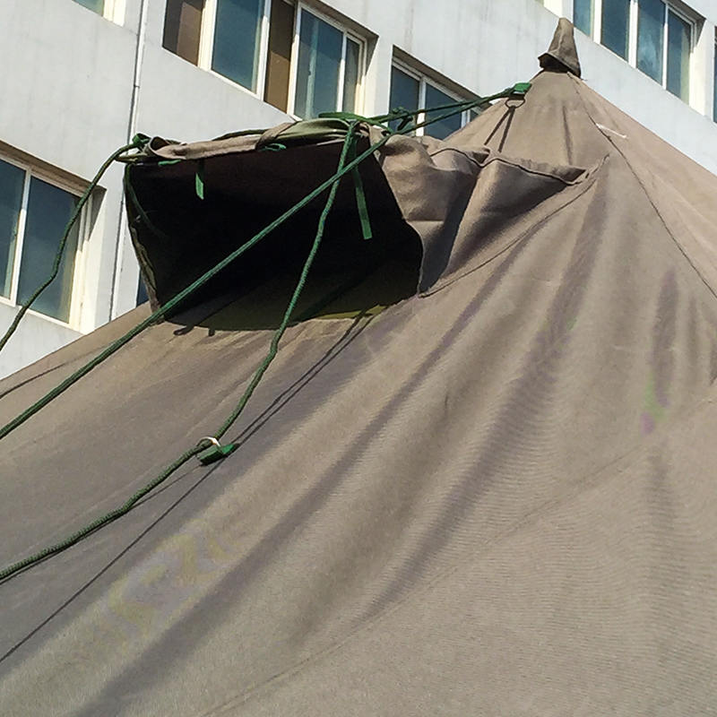 Tenda dan Tempat Berteduh Tiang Militer Kanvas 4,8x6,0m